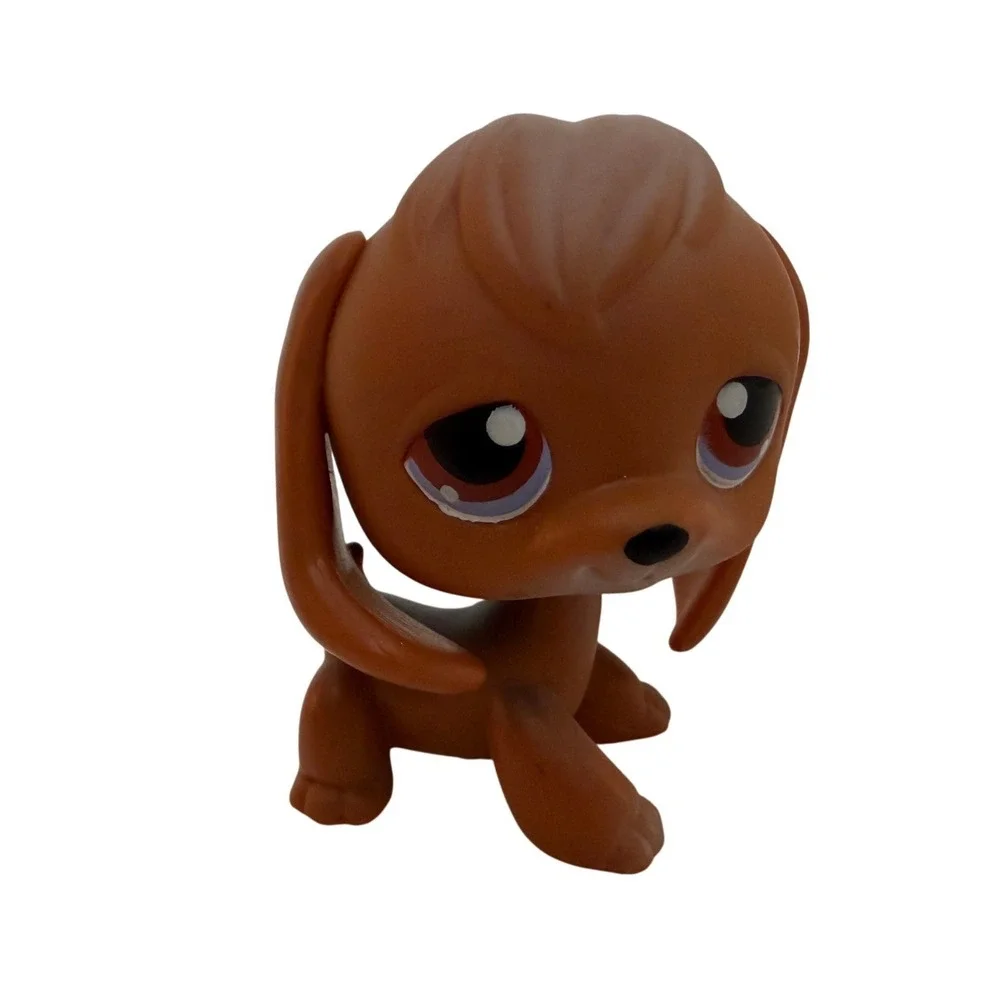 Littlest Pet Shop Brown Dachshund Dog Hasbro Collectible Figure